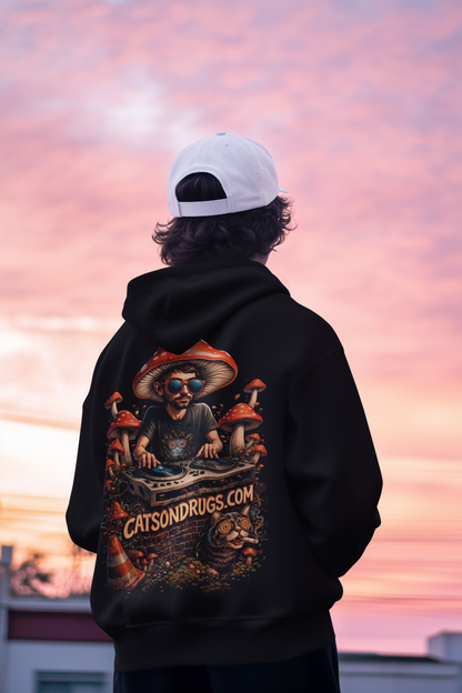 Trippy Hoodie | Psychedelic Mushroom DJ