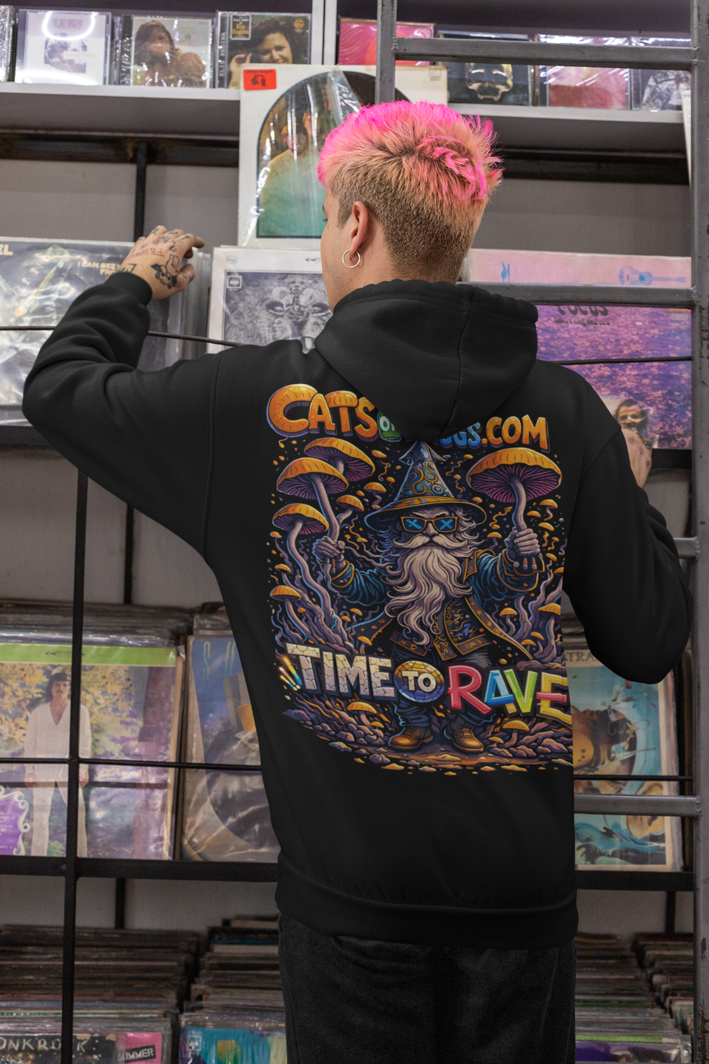 Trance Hoodie | Time to Rave Wizard