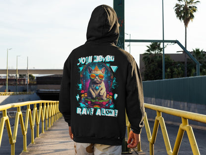Rave Alone Cat | Sudadera Festival