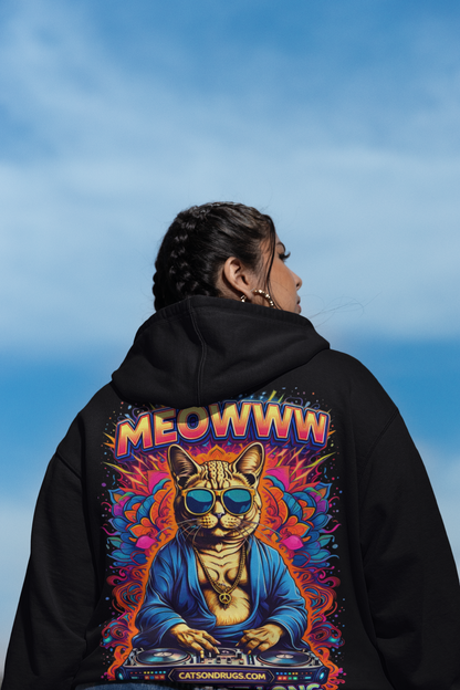 Psychedelic Hoodie | Buddha Cat
