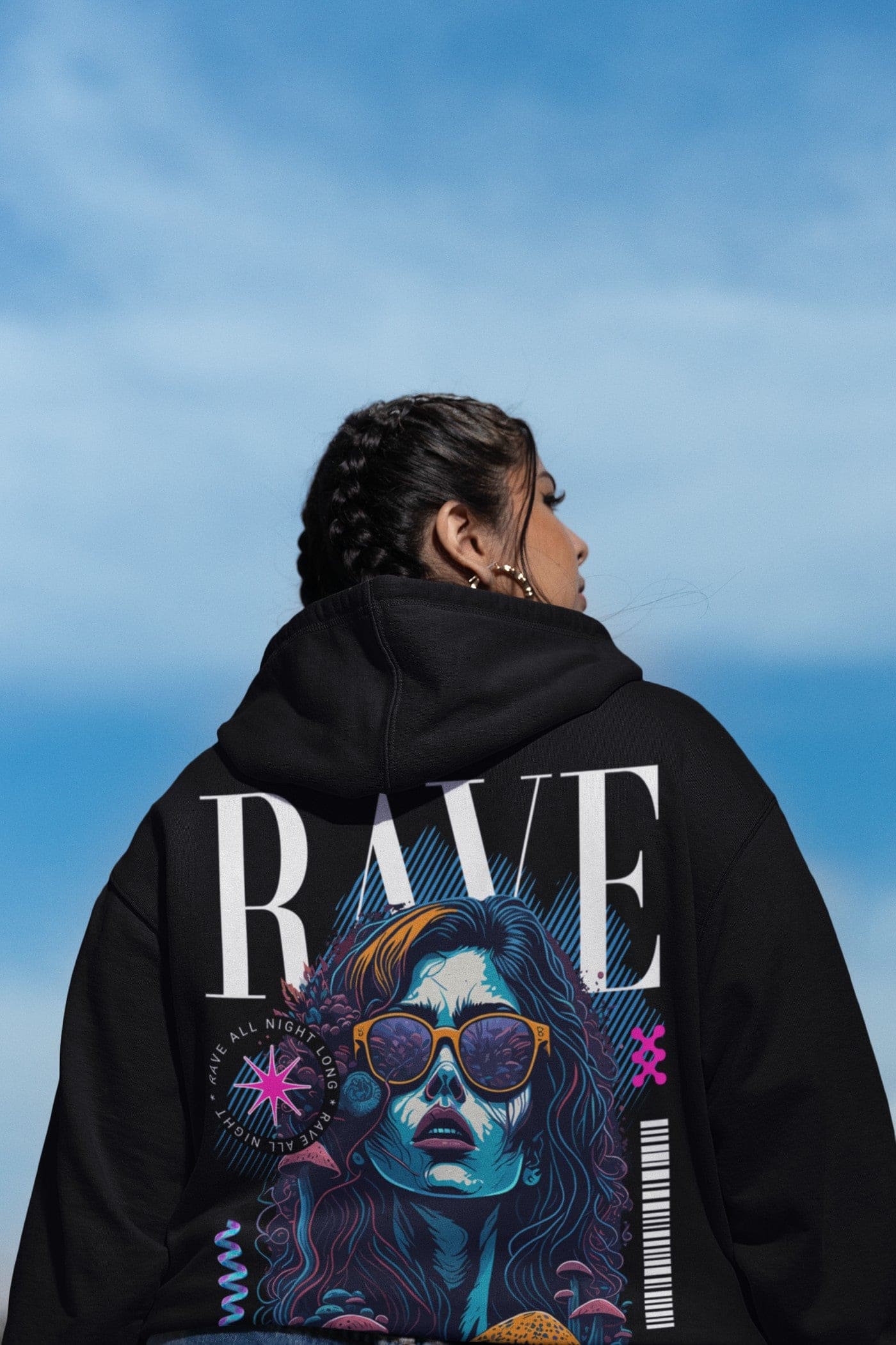Rave Cover Girl | EDM Hoodie
