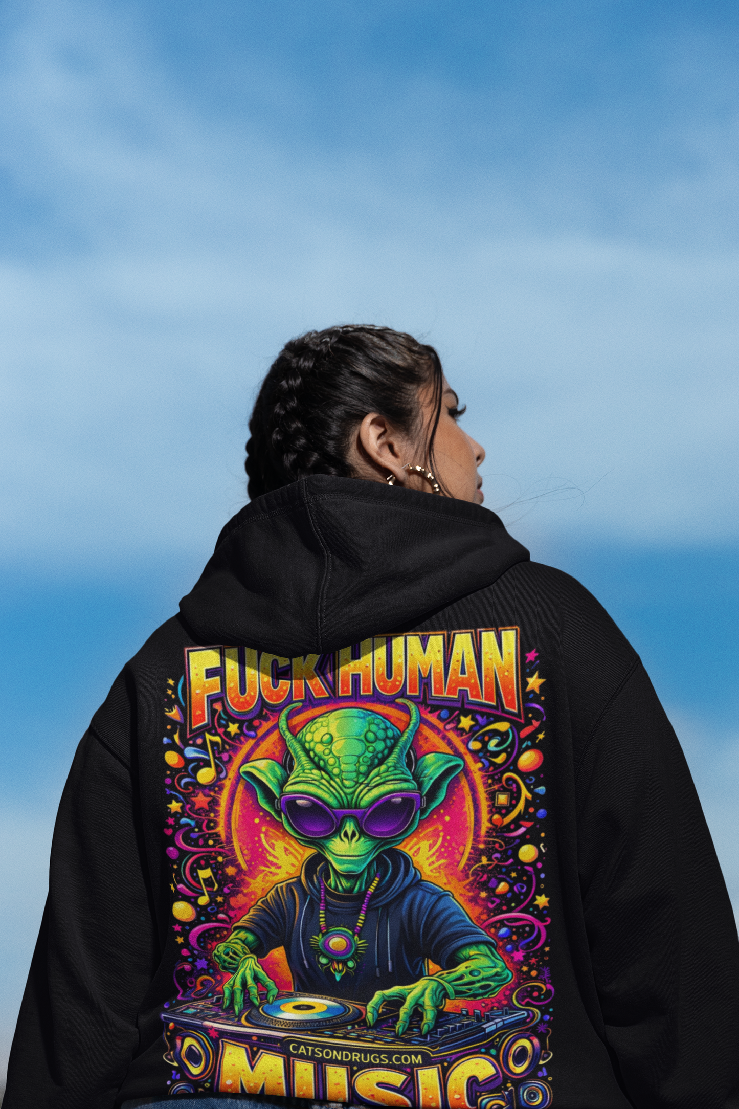 Trippy Hoodie | Psychedelic Alien