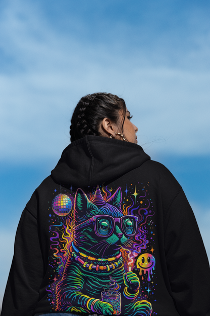 Acid Hoodie | Psychedelic Acid Cat