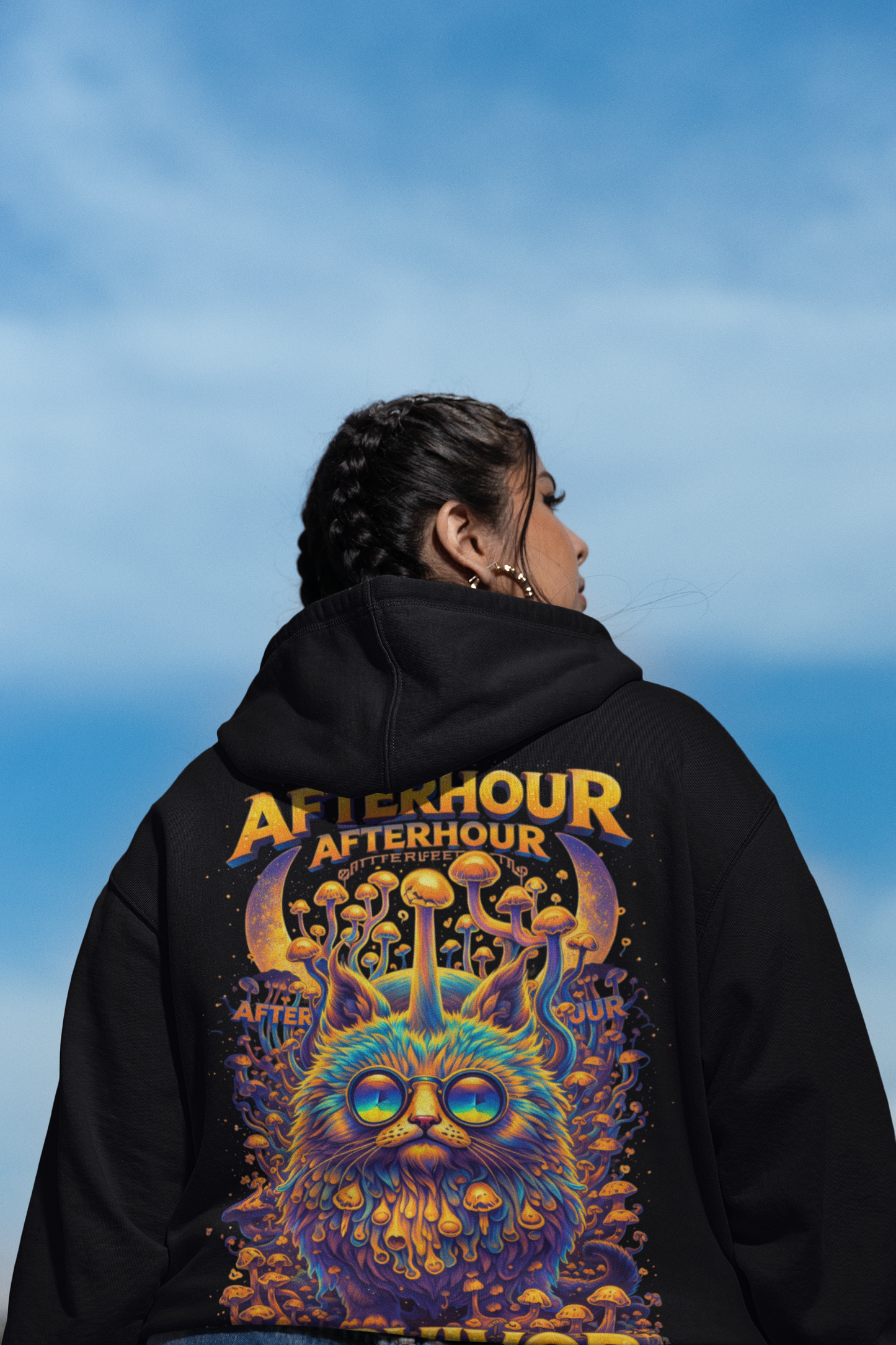 Afterhour Techno Cat | Rave Hoodie