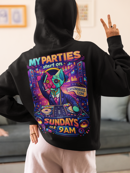 Sunday Techno Cat | EDM Hoodie