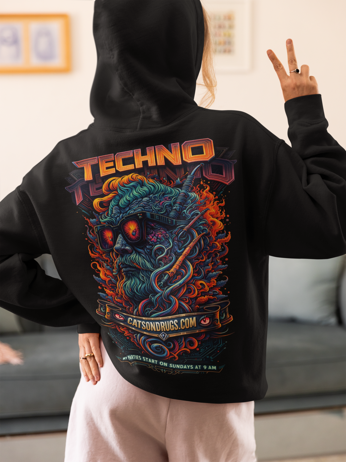 Techno Hoodie | Techno Organism