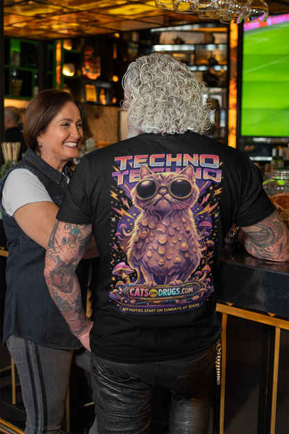 Techno T-Shirt | Sunday Techno Cat