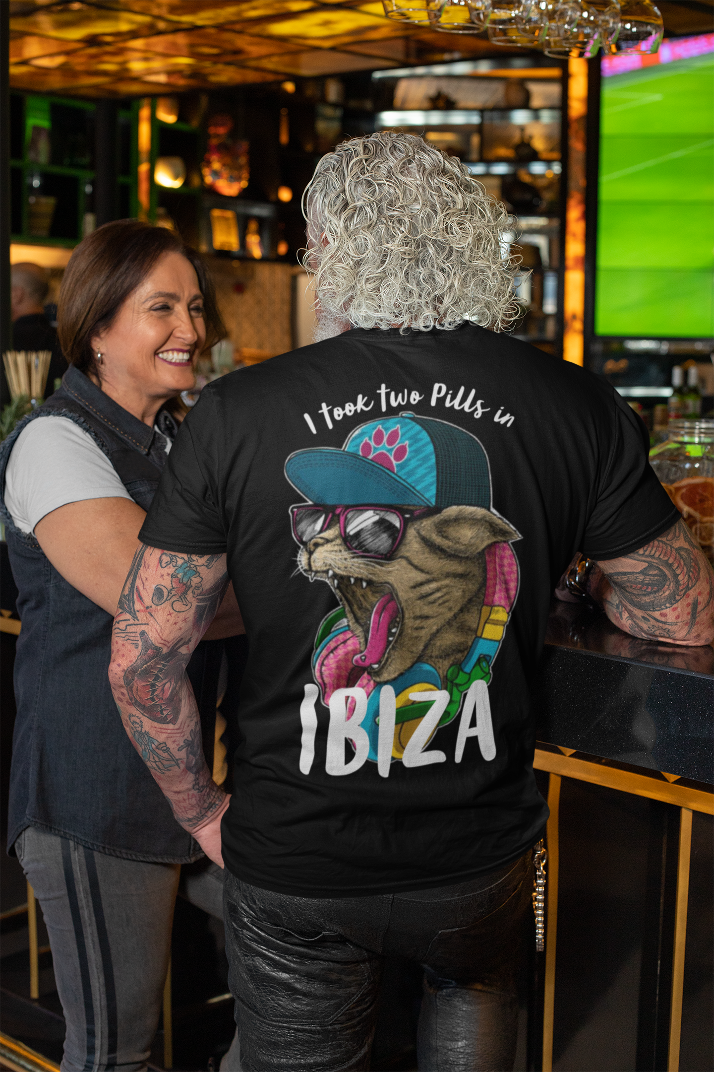 I took two Pills in Ibiza - Unisex T-Shirt - CatsOnDrugs