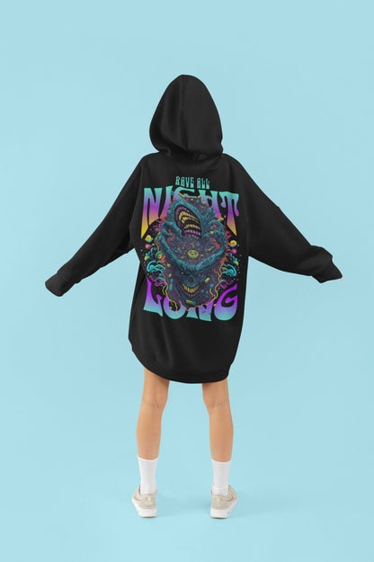 Rave all Night Long | Trance Hoodie