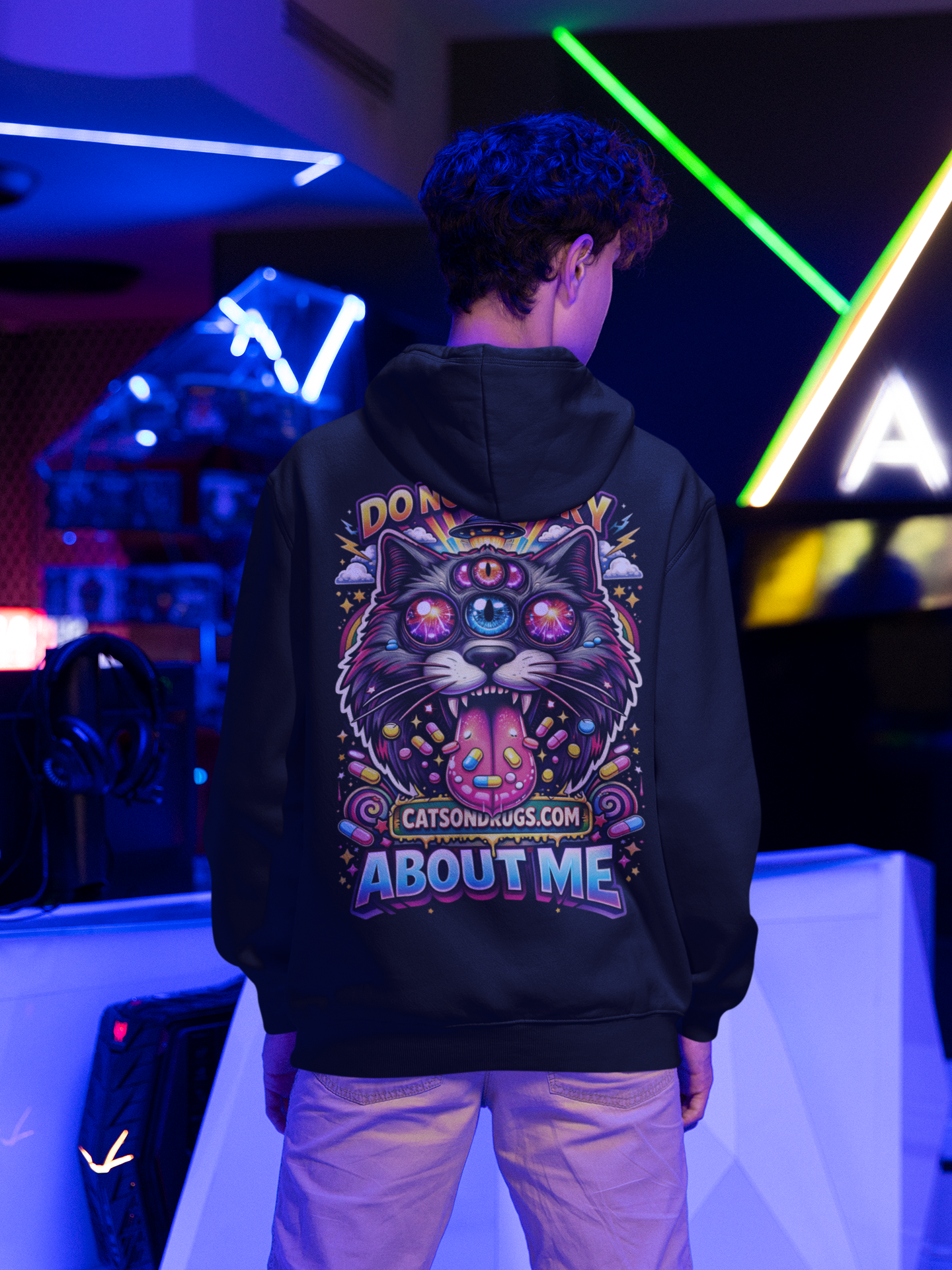 Psychedelic Hoodie | Do not worry about Me