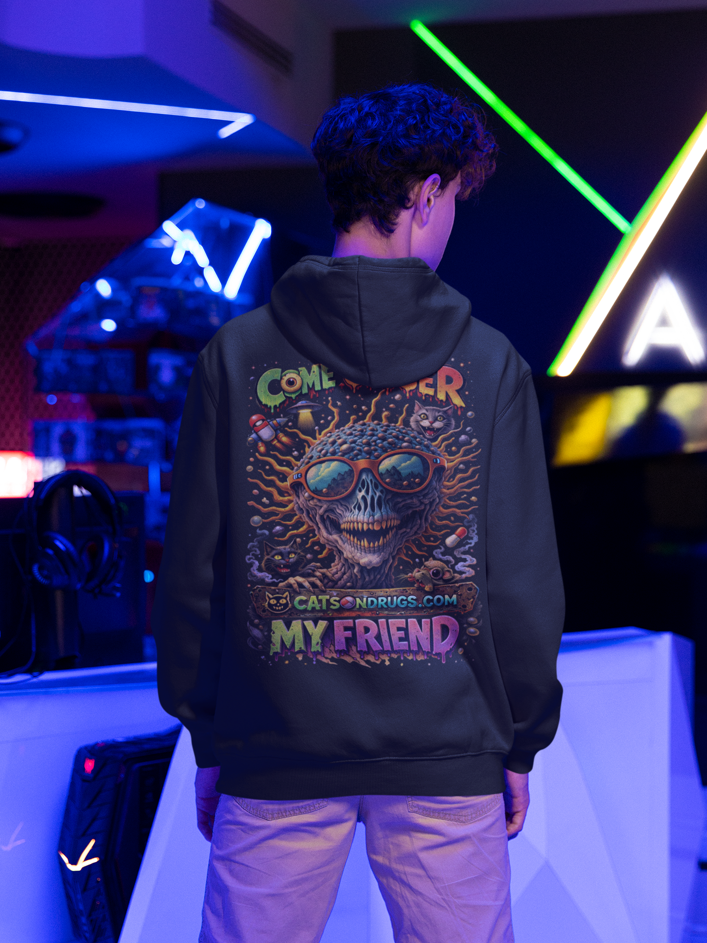 Psychedelic Hoodie | Come Closer My Friend
