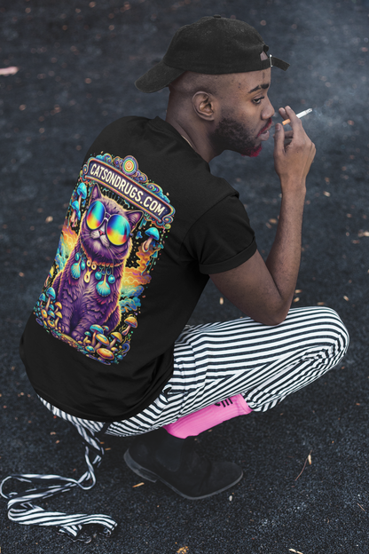 Psychedelic T-Shirt | Diamond Trippy Cat