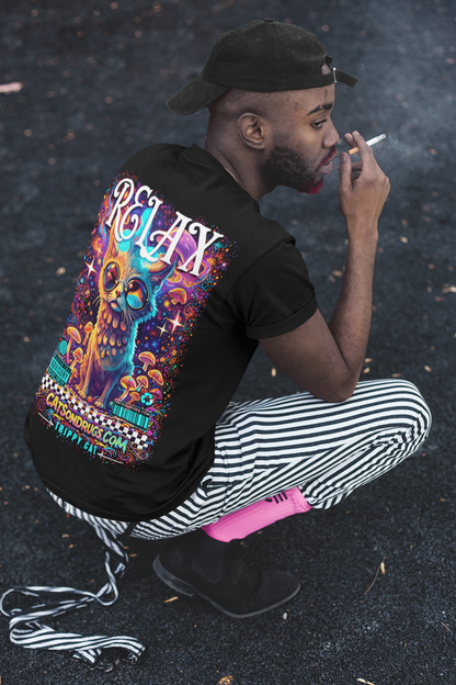 Psychedelic T-Shirt | Relax Trippy Cat