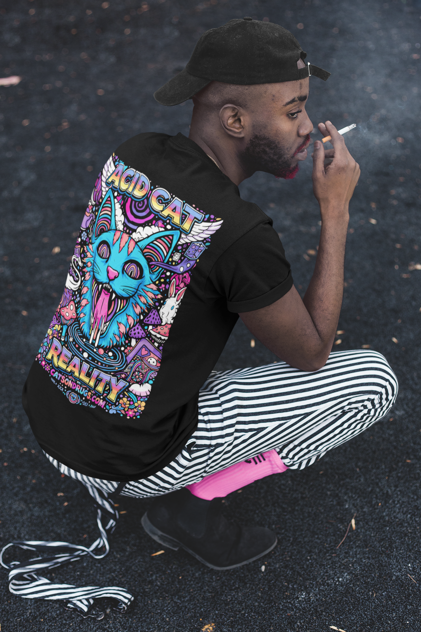 Acid Cat T-Shirt | Psychedelic T-Shirt