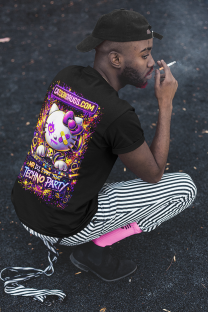Mr DJ, Techno Party Cat | Rave T-Shirt