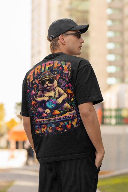 Psychedelic T-Shirt | Trippy & Groovy Cat