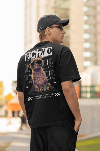 Time to Rave Cat - Camiseta unisex