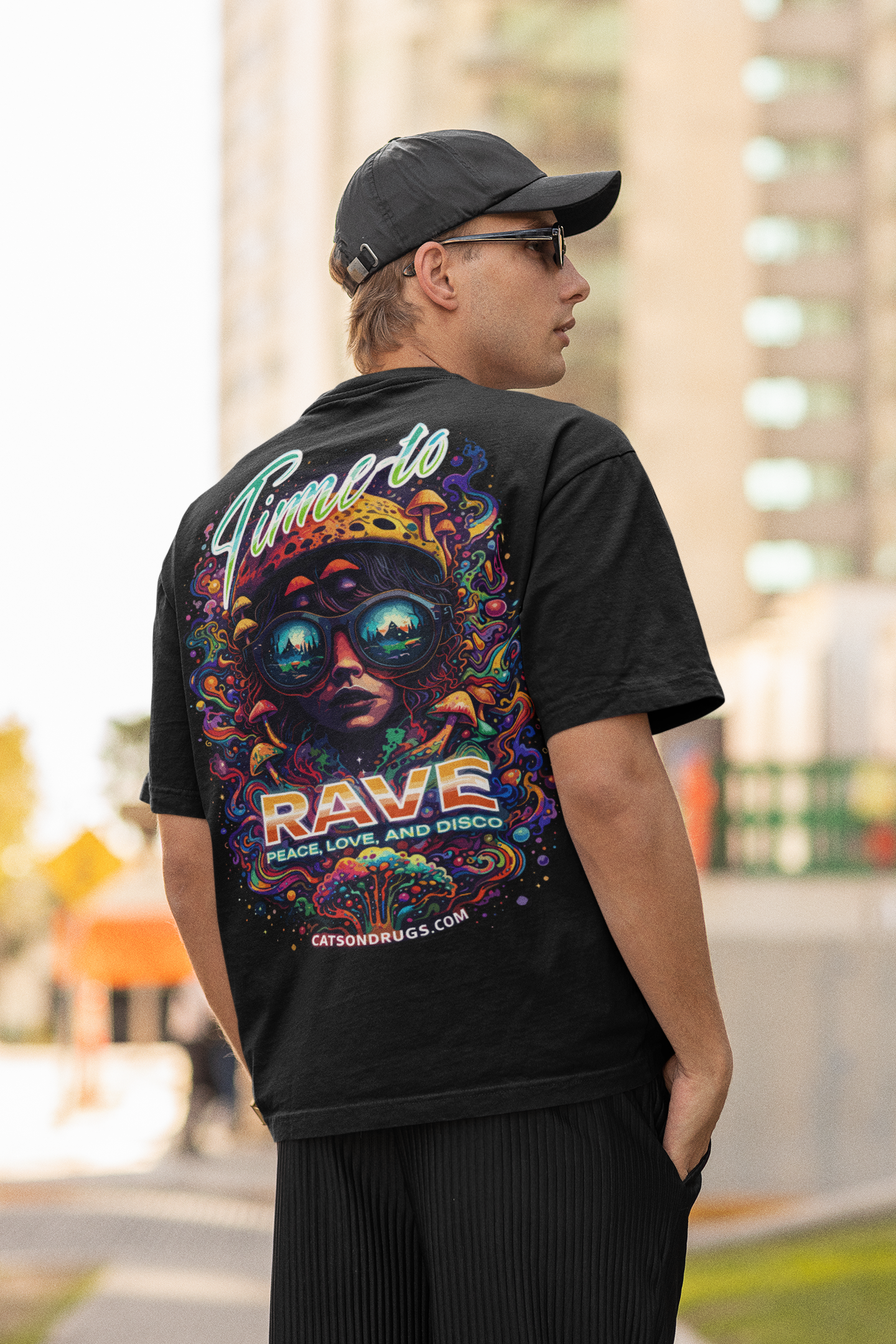 Techno T-Shirt | Time to Rave Organism