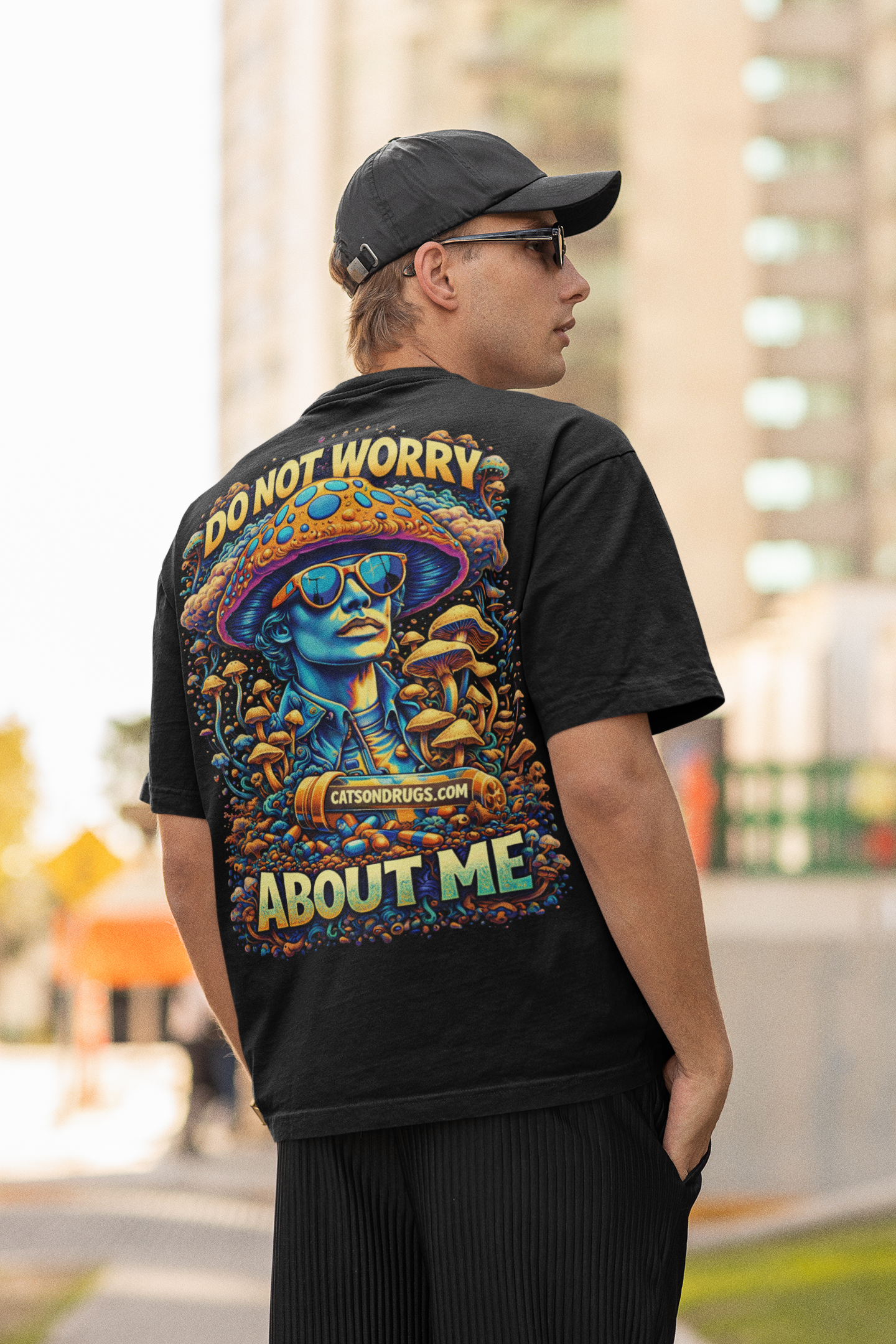Psychedelic T-Shirt | Trippy Mushroom DJ