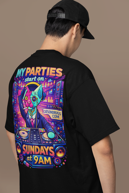 EDM T-Shirt | Sunday Techno Cat