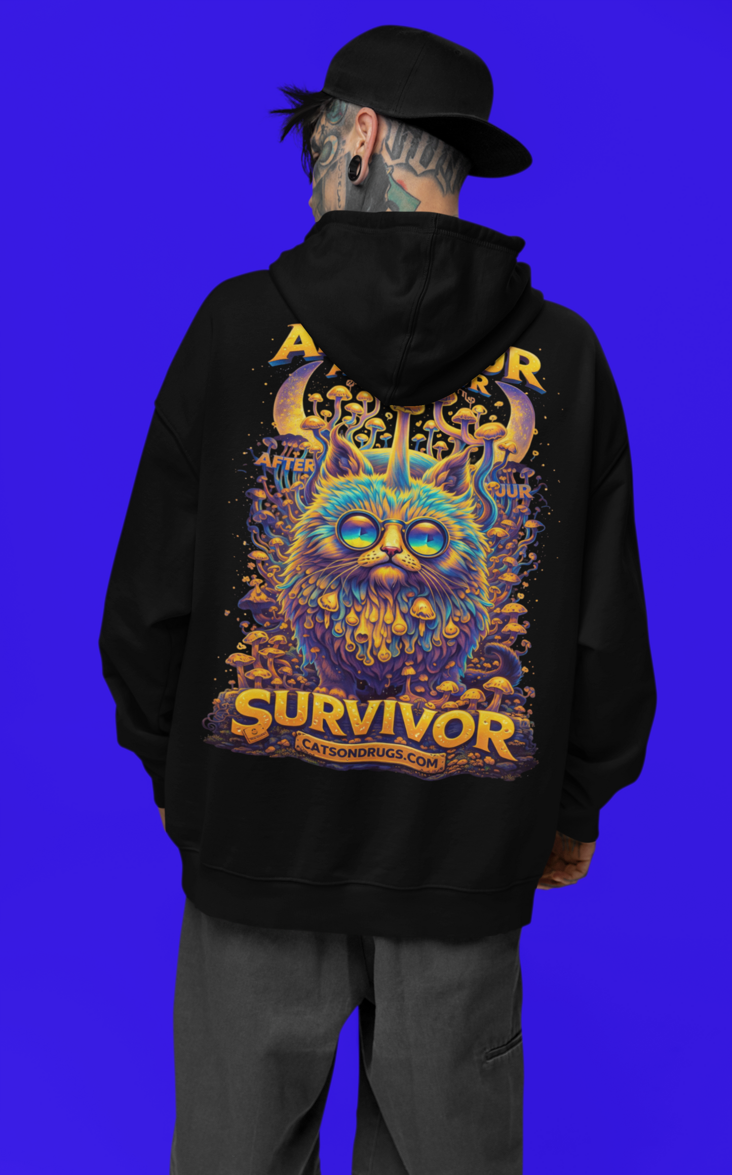 Afterhour Techno Cat | Rave Hoodie