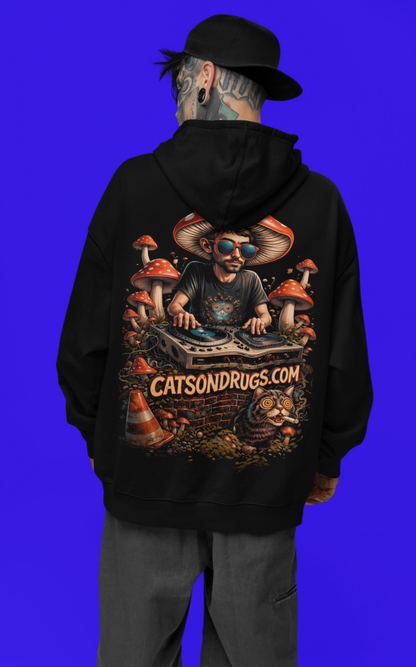 Trippy Hoodie | Psychedelic Mushroom DJ