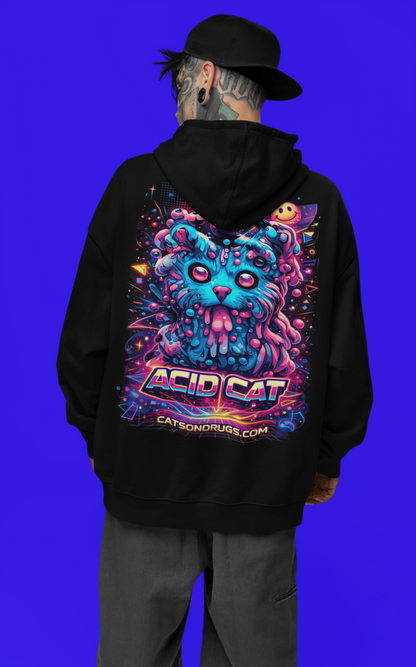 Acid Hoodie | Psychedelic Acid Cat