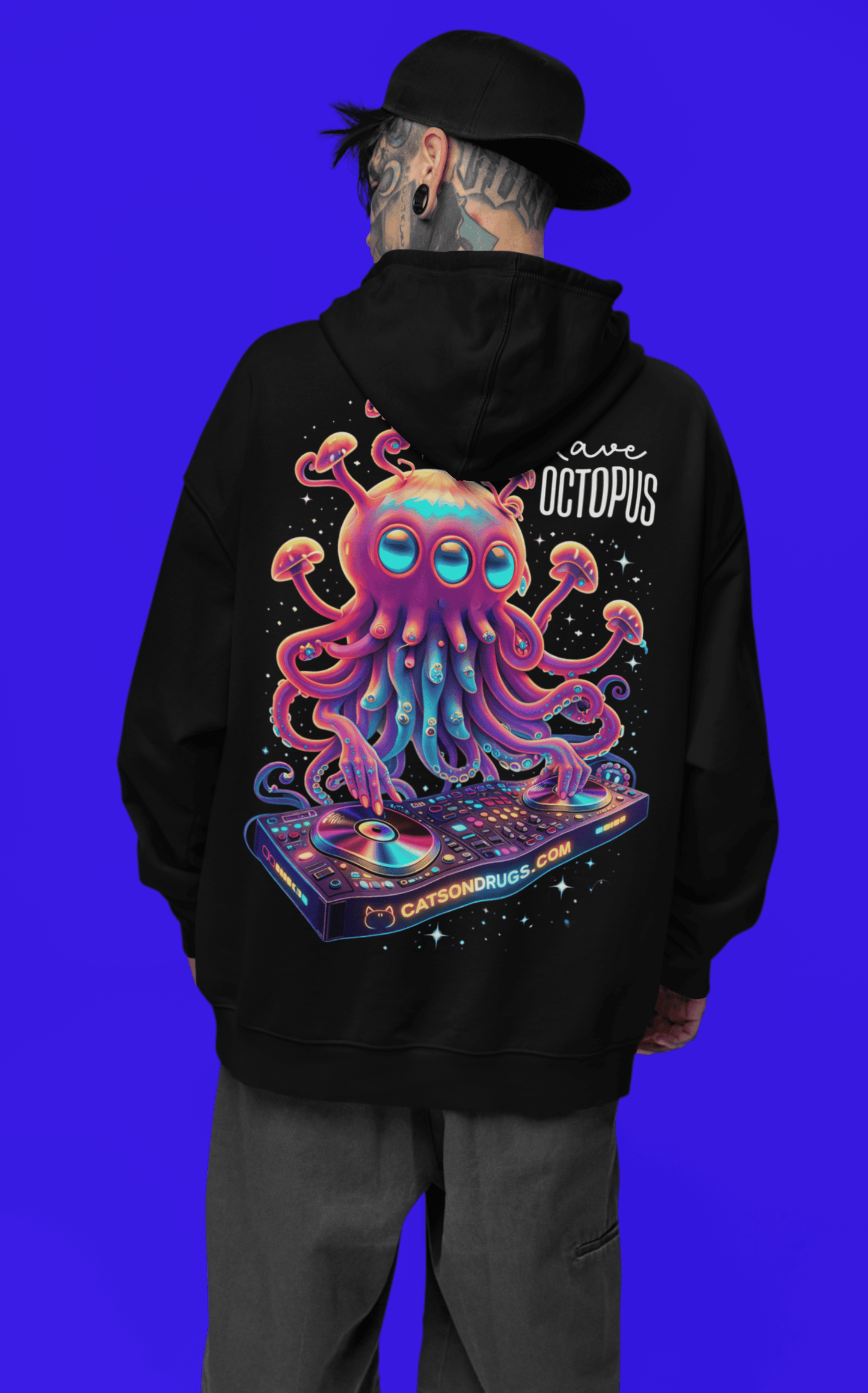 Trippy Hoodie | Rave Octopus