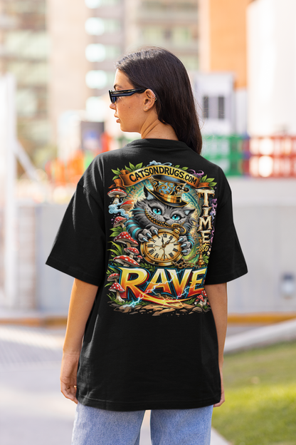 EDM T-Shirt | Time to Rave Cat