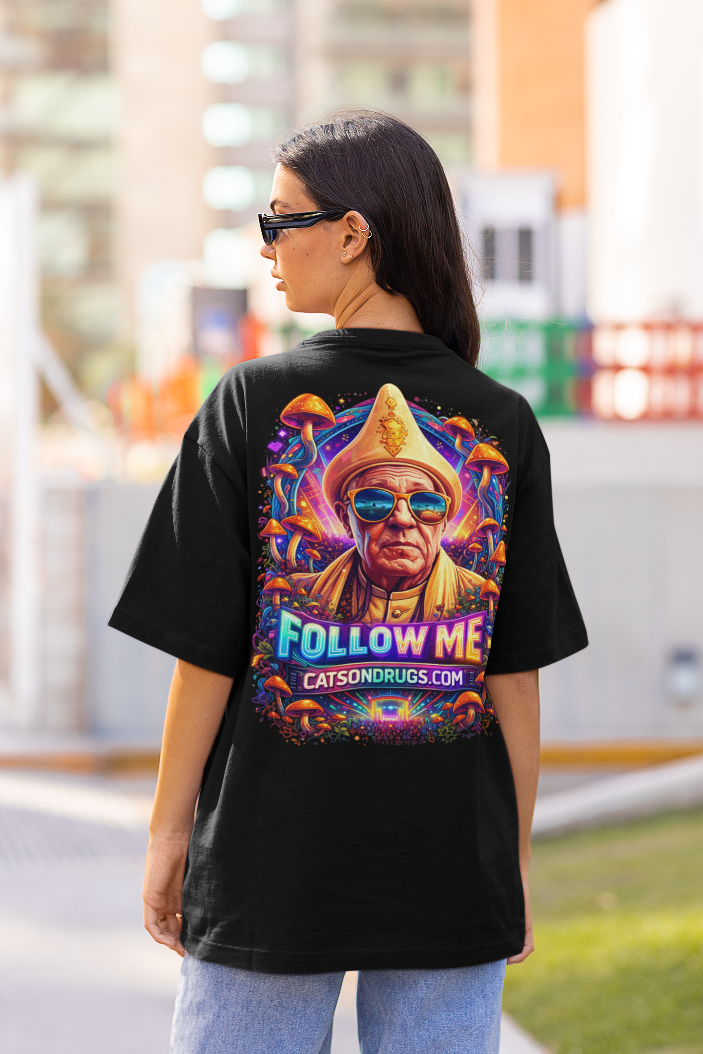 Follow Me Pope | Psychedelic T-Shirt