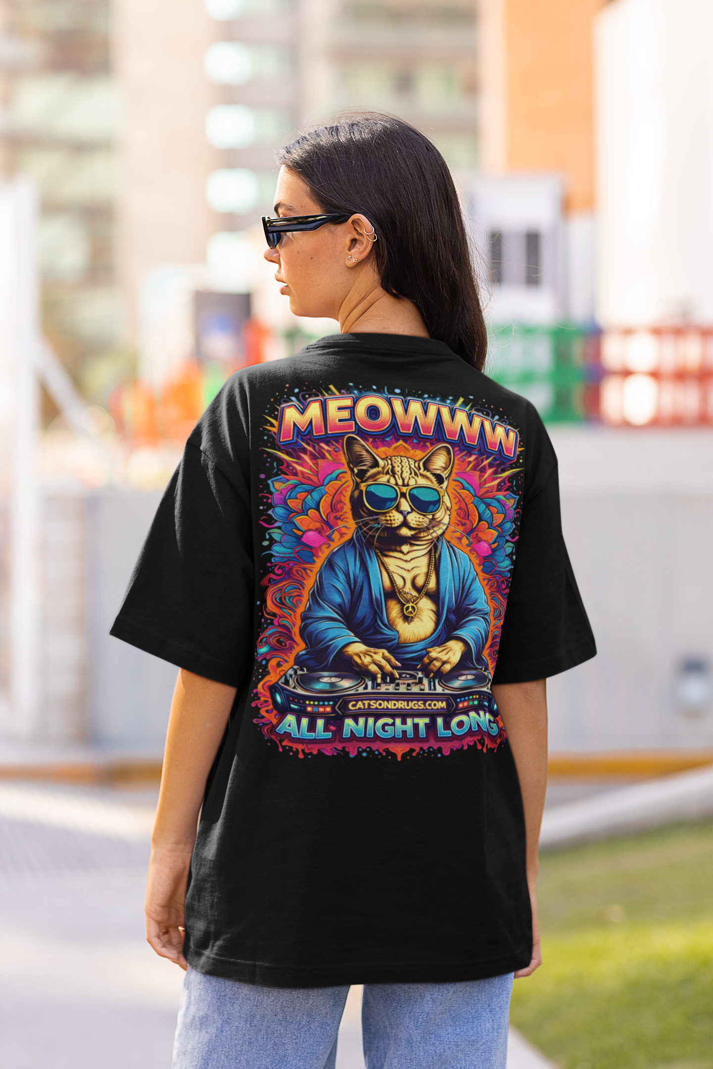 Psychedelic Wear | Buddha Cat T-Shirt