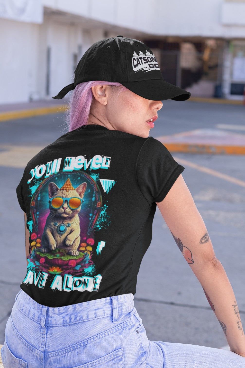 Rave Alone Cat | Rave T-Shirt