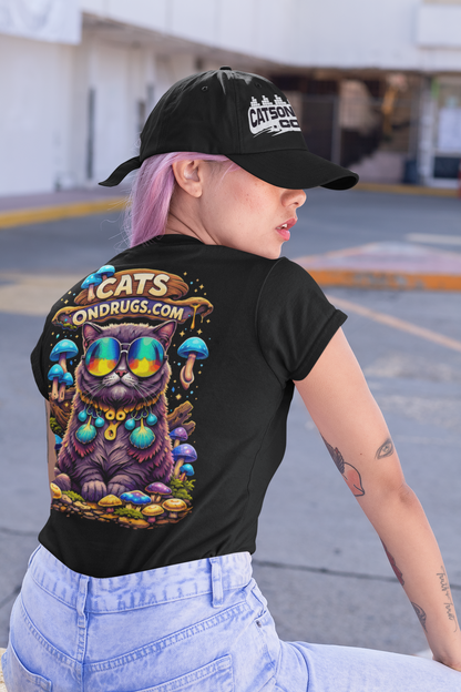 Psychedelic T-Shirt | Diamond Trippy Cat