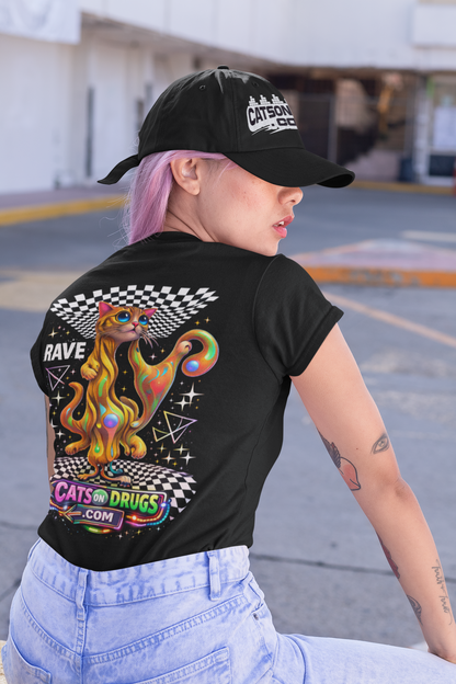 Fractal Rave Cat | Rave T-Shirt