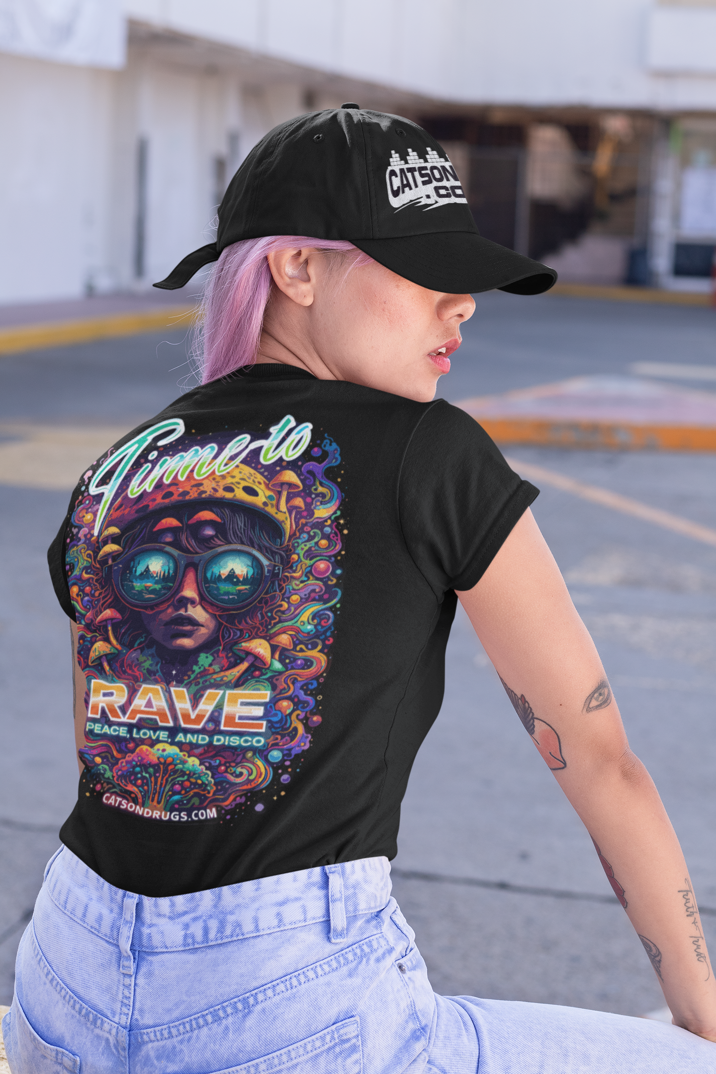 Techno T-Shirt | Time to Rave Organism