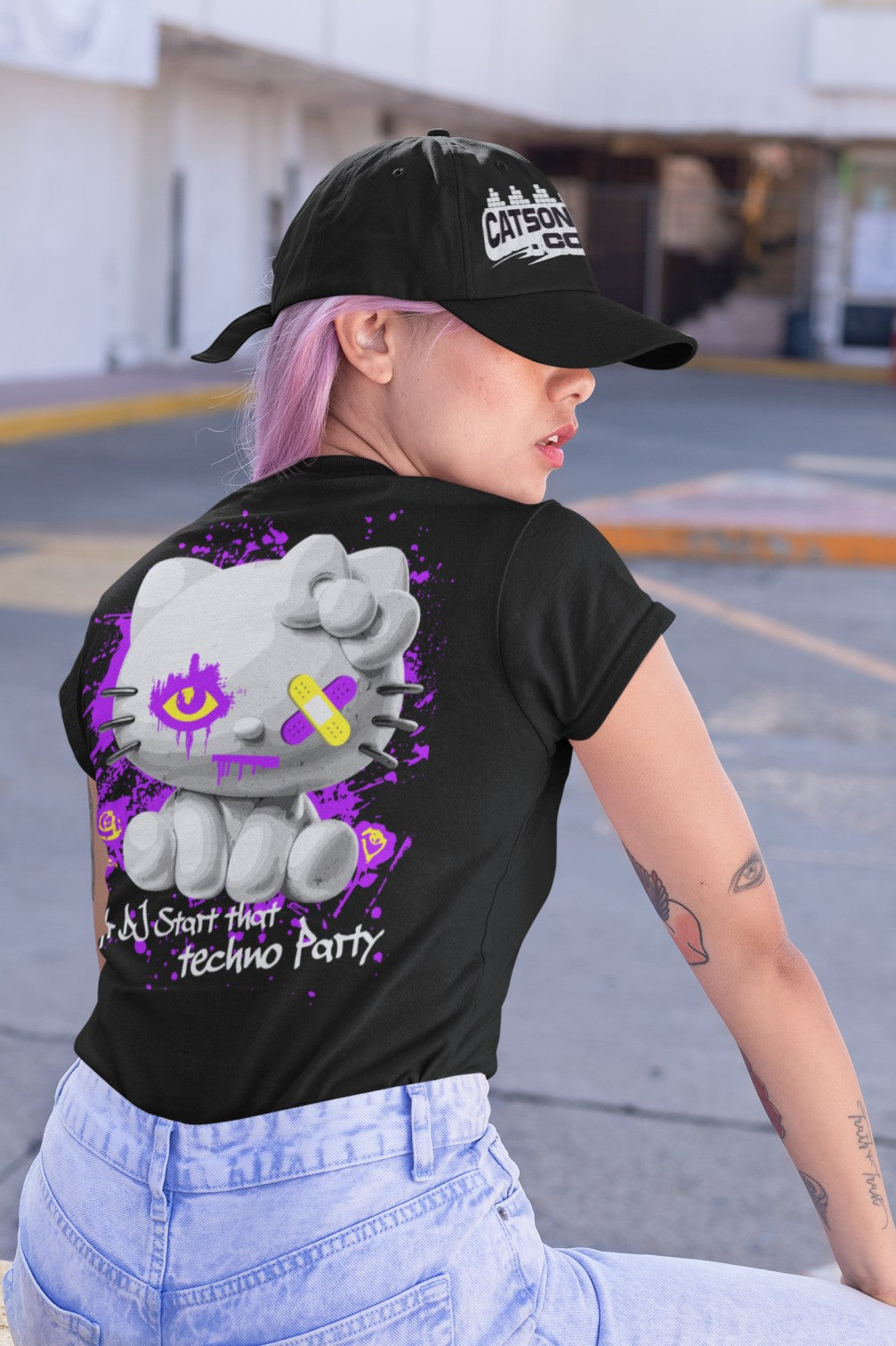 Techno Cat | Camiseta EDM