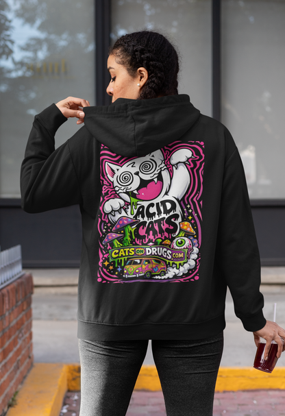 Acid Hoodie | Psychedelic Acid Cat