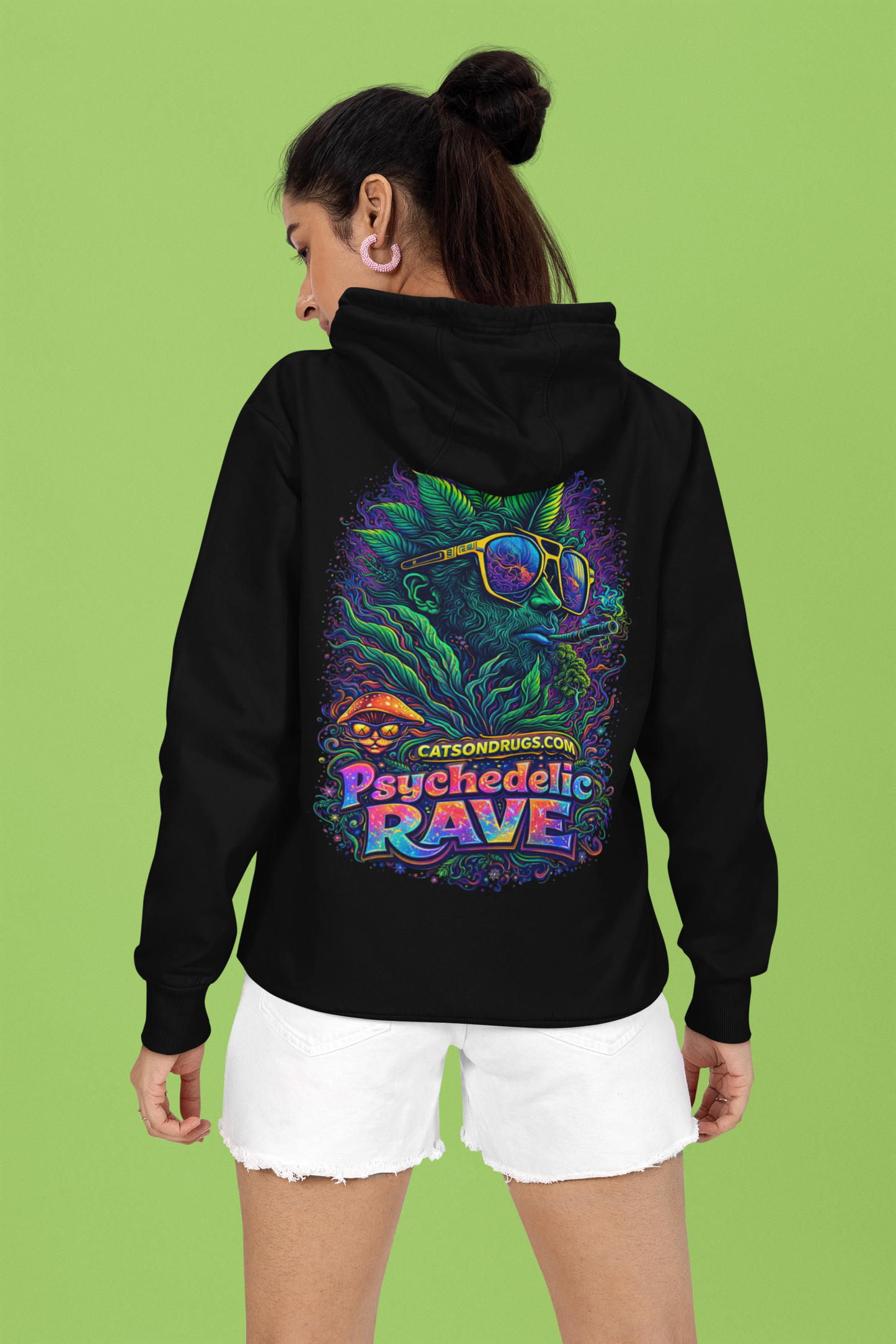 Trippy Hoodie | Psychedelic Rave Organism