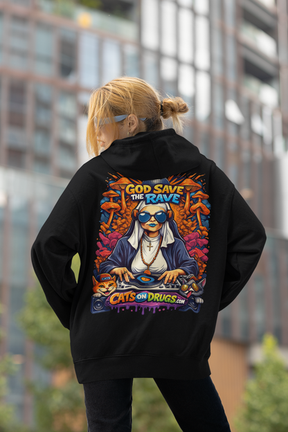 Trippy Hoodie | Techno Nun