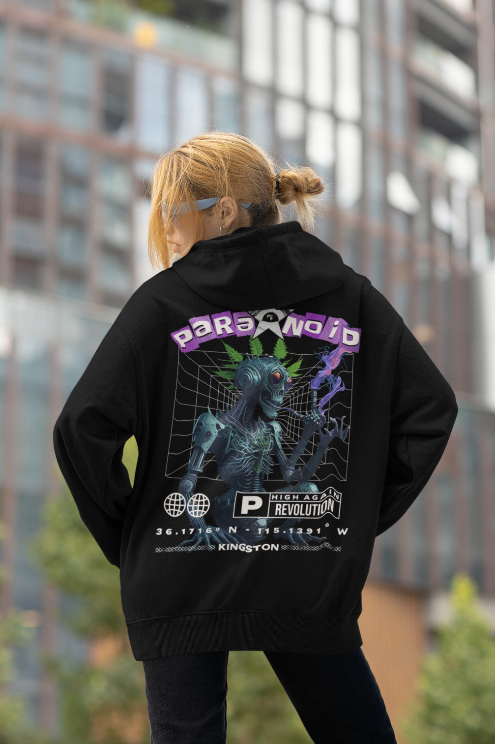 Acid Hoodie | Paranoid Robot Cat