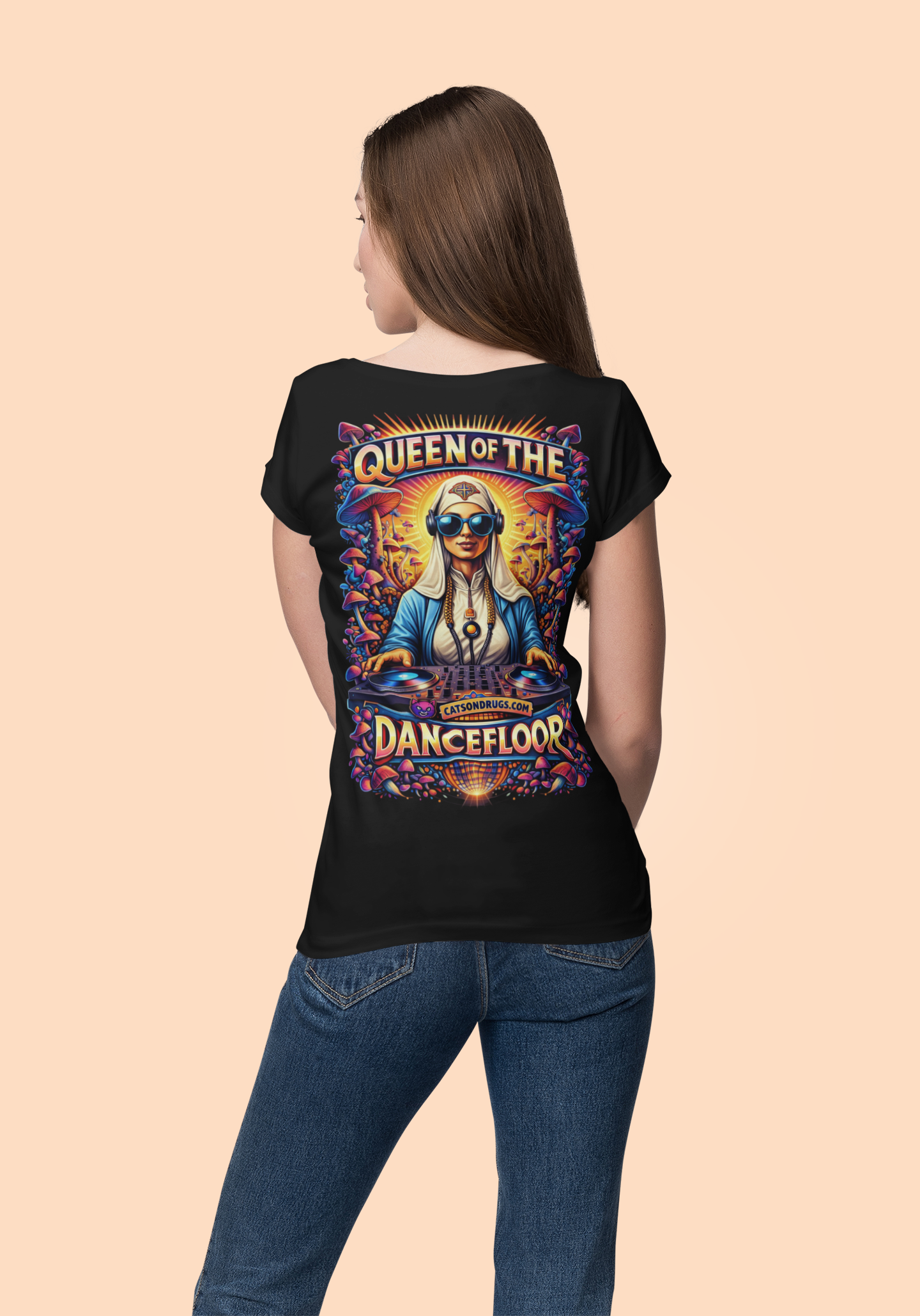 EDM T-Shirt | Psychedelic DJ Nun