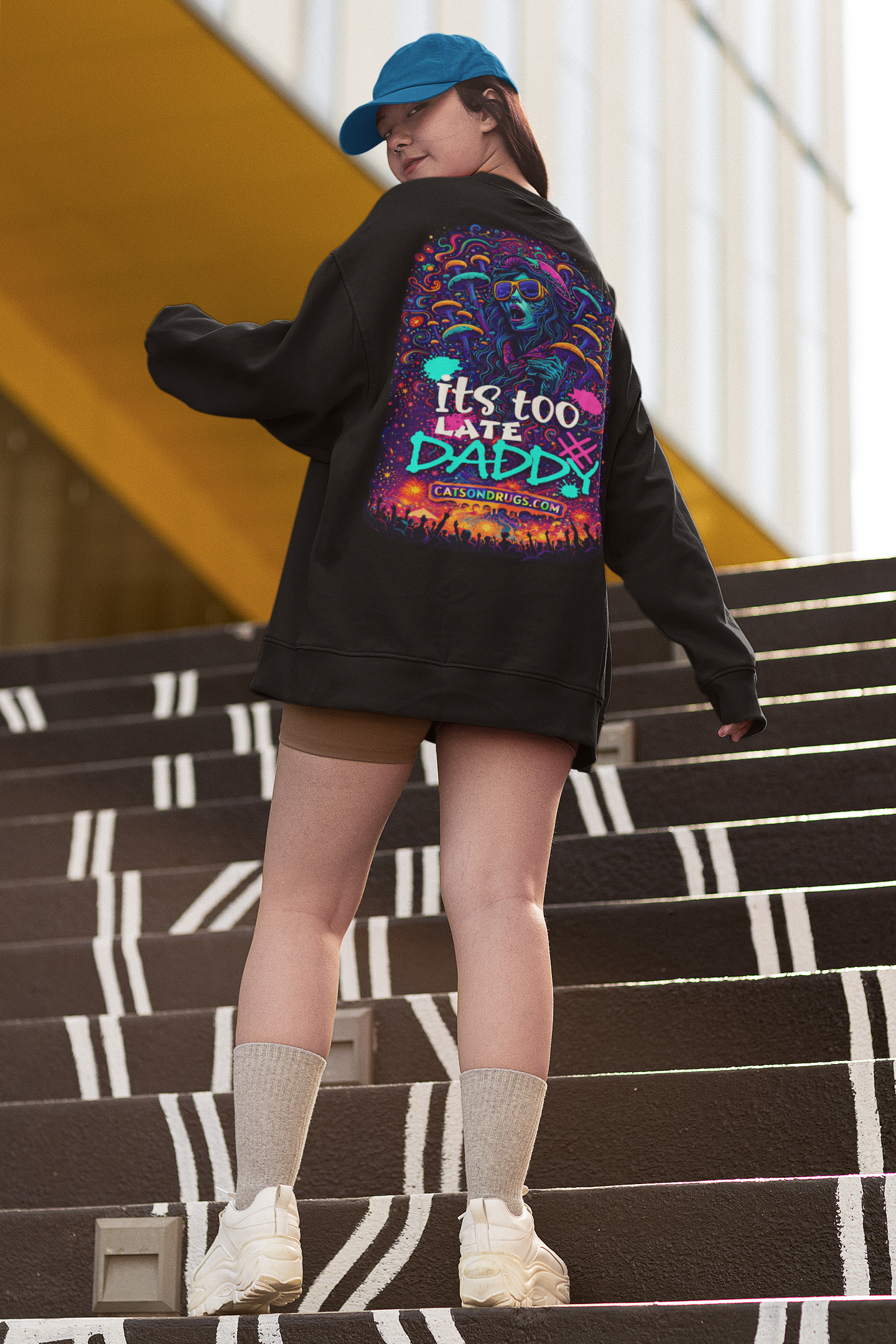 Acid Sweatshirt | It's too late Daddy