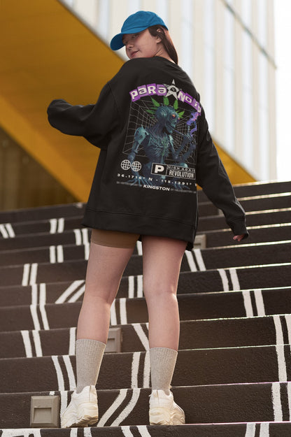 Paranoid Robot Cat | Techno Sweatshirt