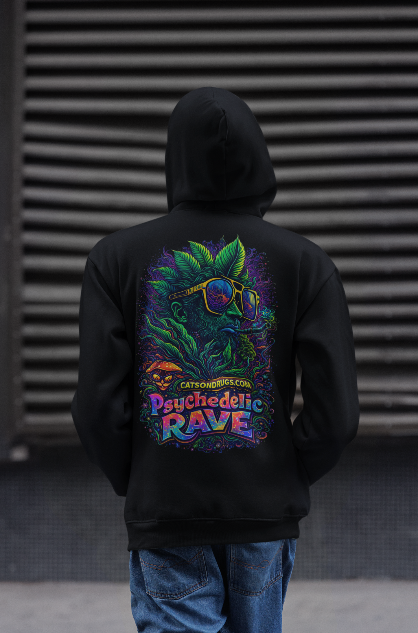 Trippy Hoodie | Psychedelic Rave Organism