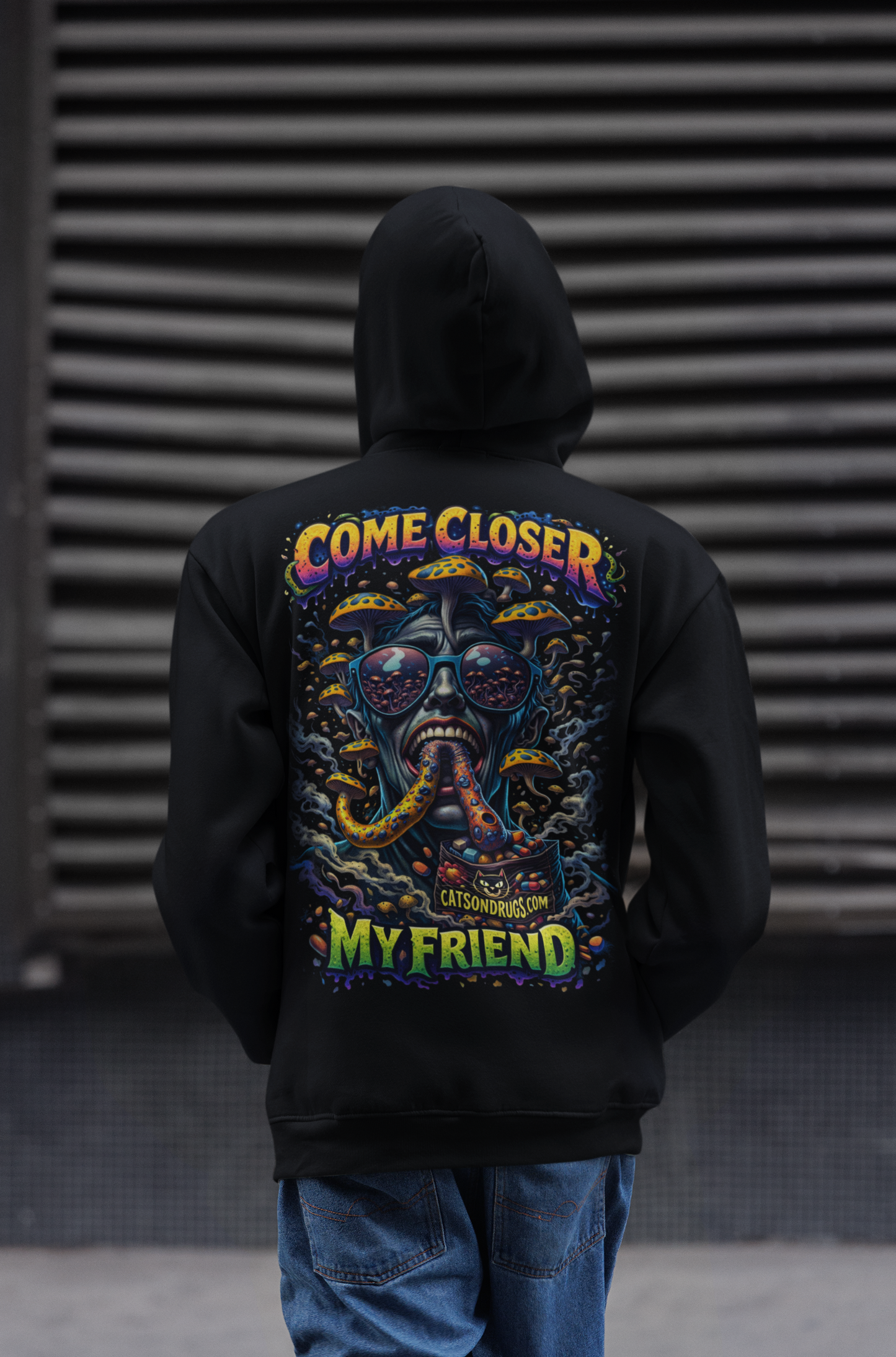 Trippy Hoodie | Come Closer My Friend