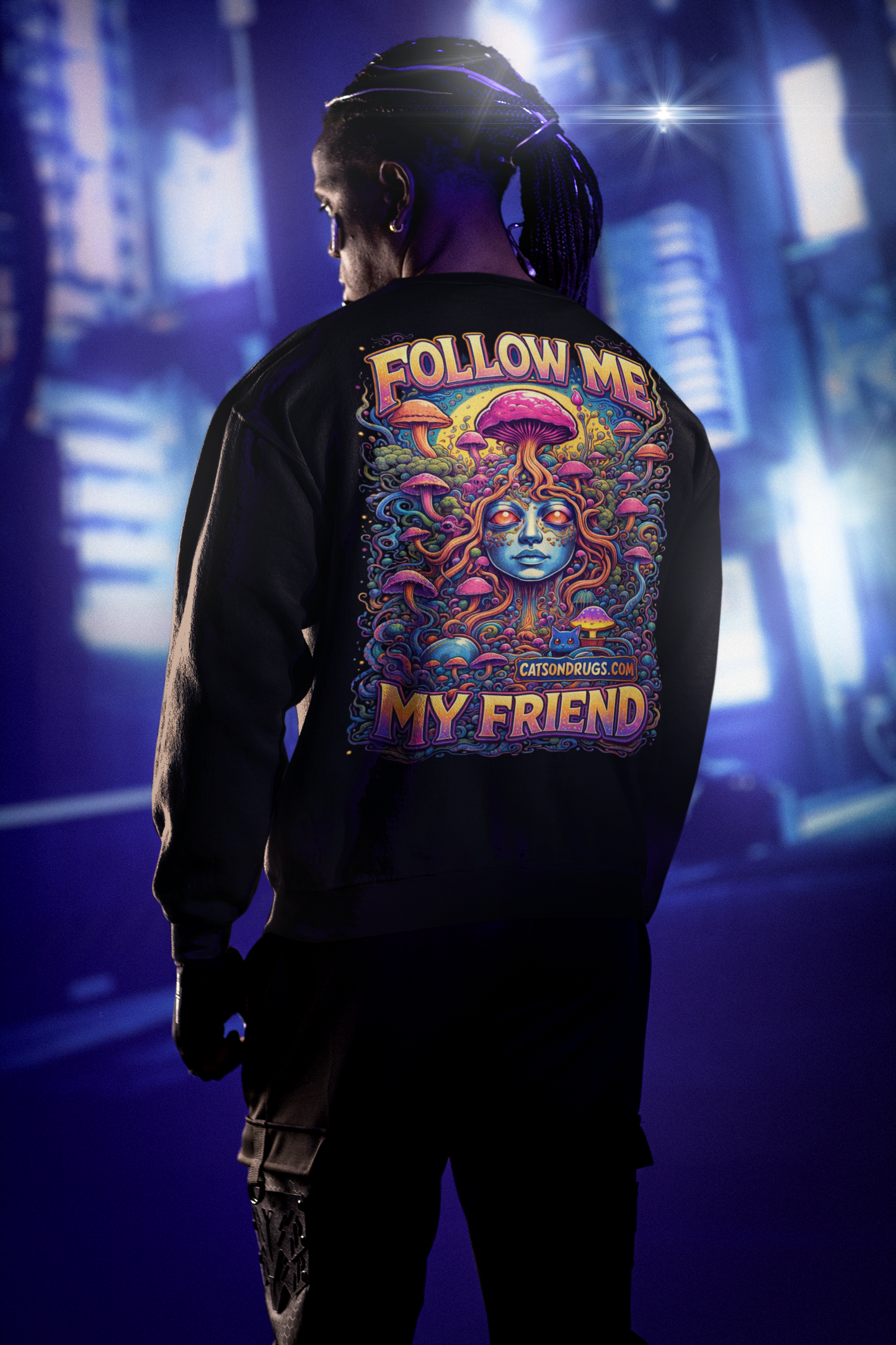 Psychedelic Sweatshirt | Follow Me