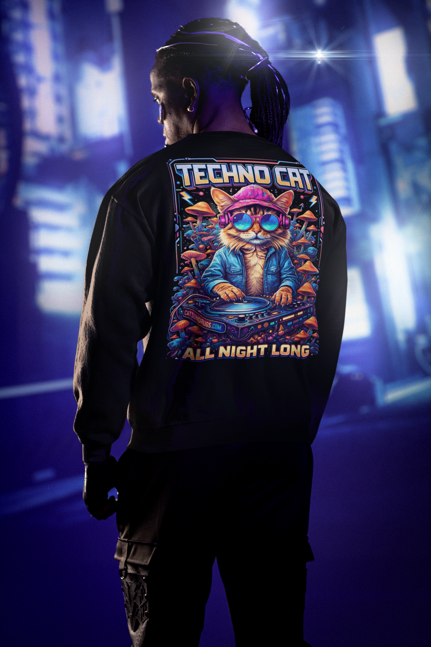 Trance Sweatshirt | Techno Cat