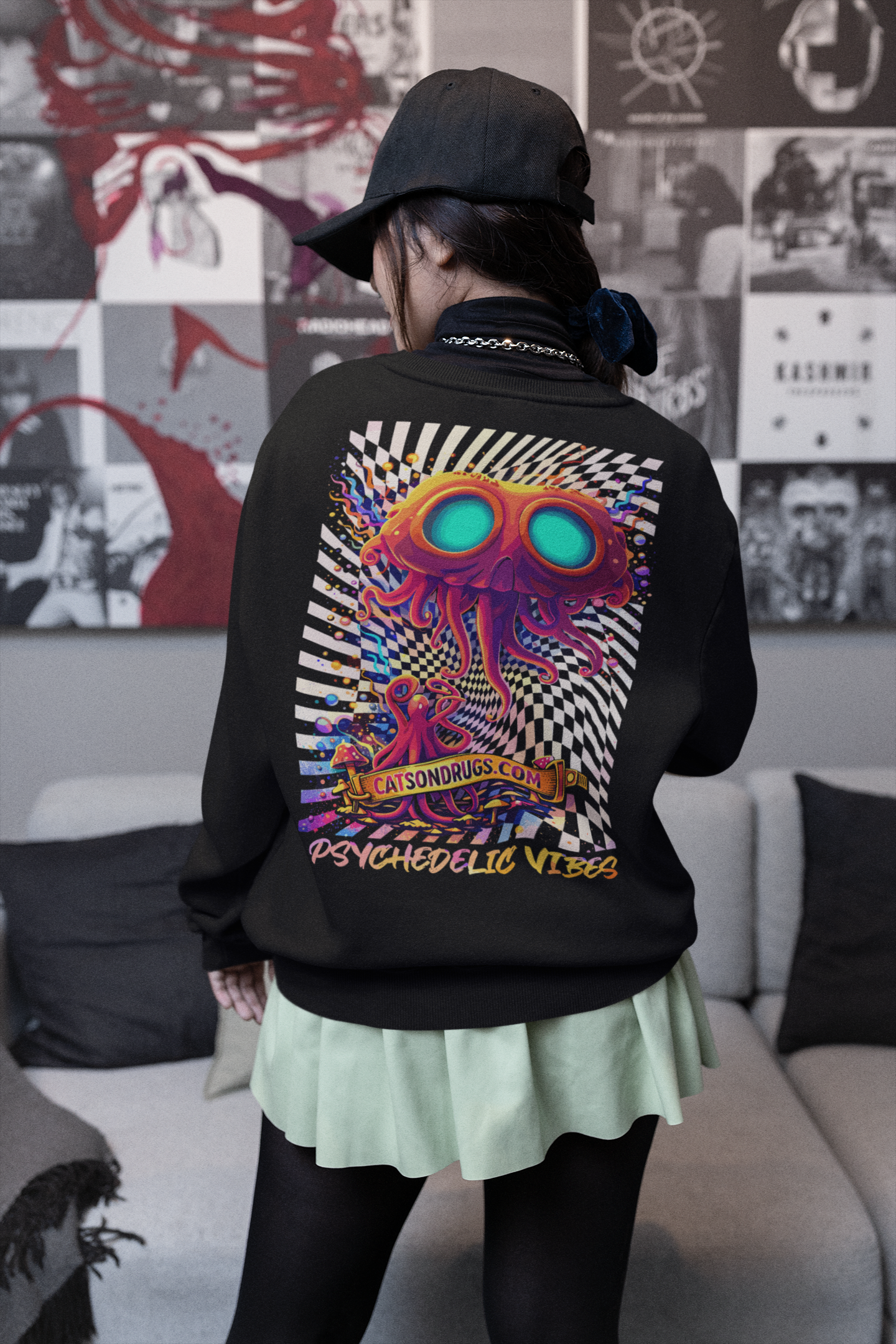 Psychedelic Sweatshirt | Trippy Octopus
