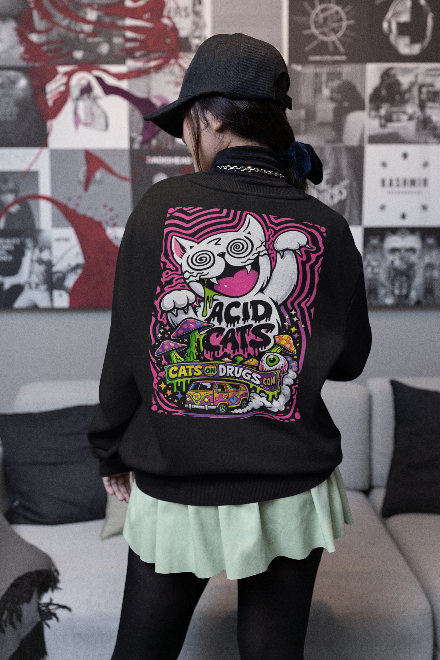 Acid Sweatshirt | Acid Cat