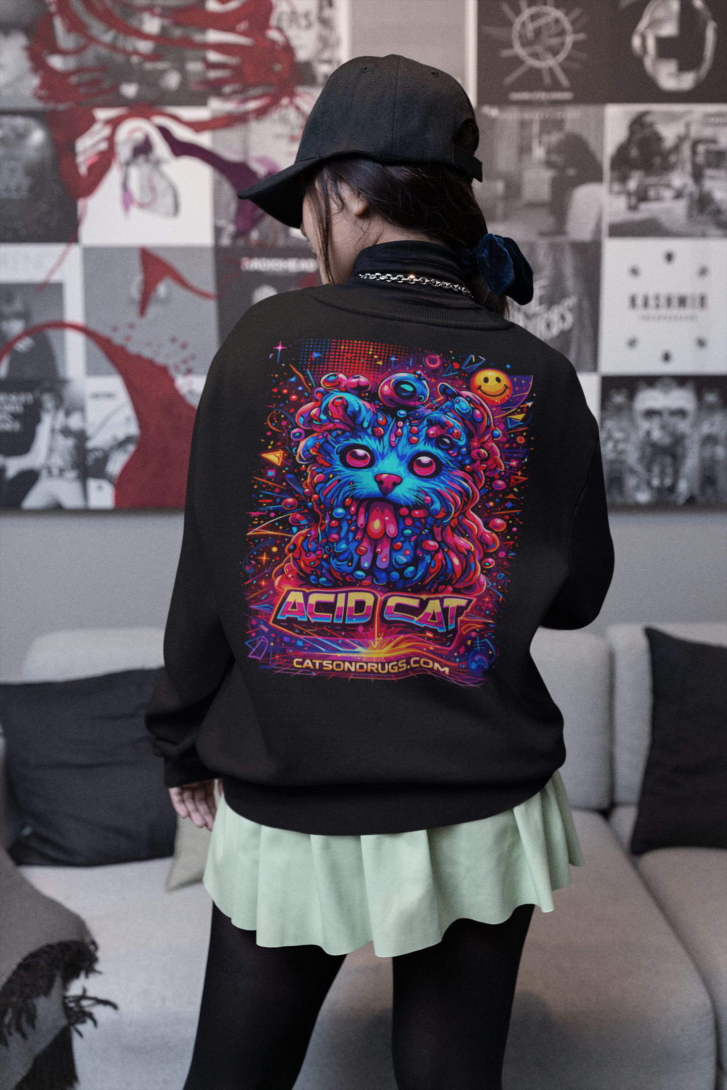Acid Sweatshirt | Acid Cat